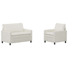 Bankstel 2 pcs Crèmekleurig Polyester