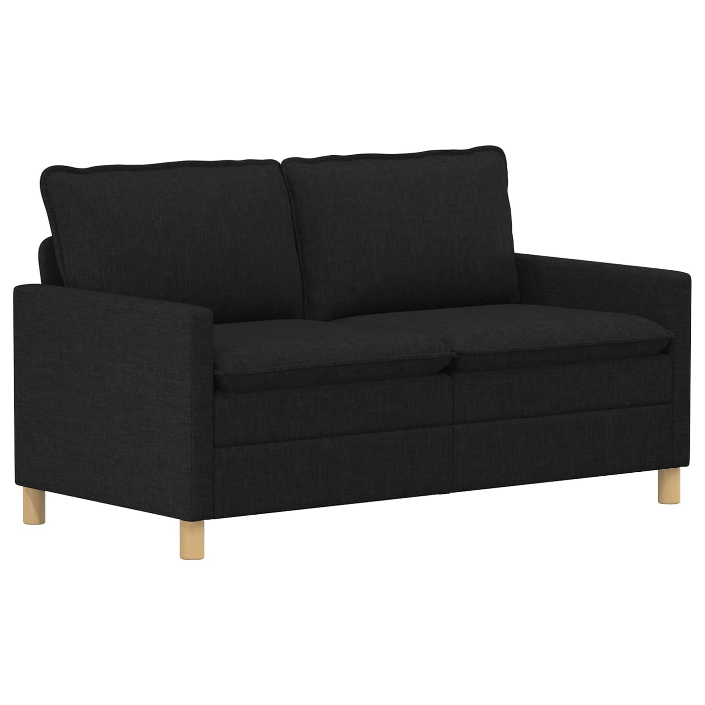 Bankstel 2 st Zwart Stof