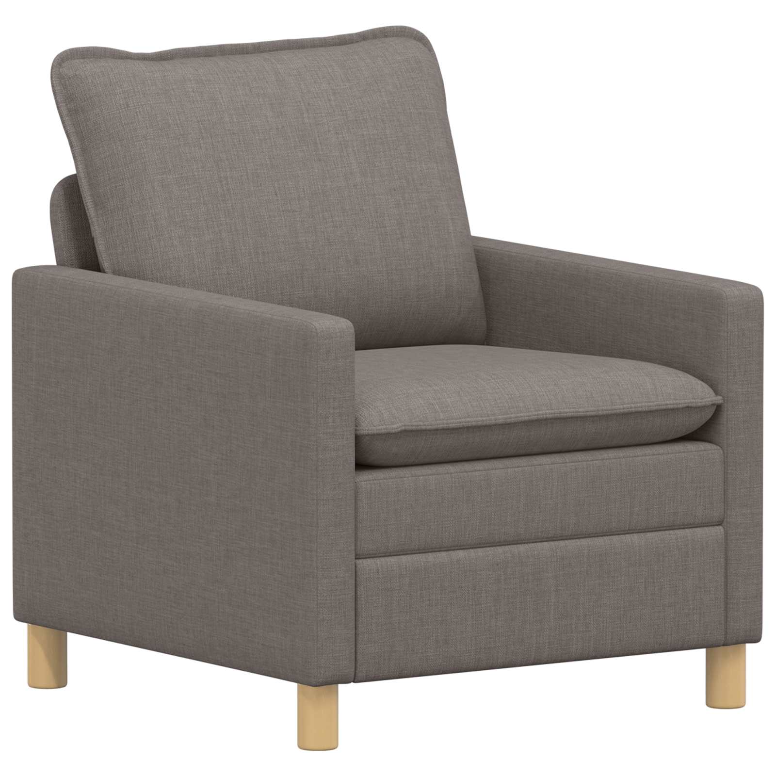 Bankstel 2 st Taupe Stof