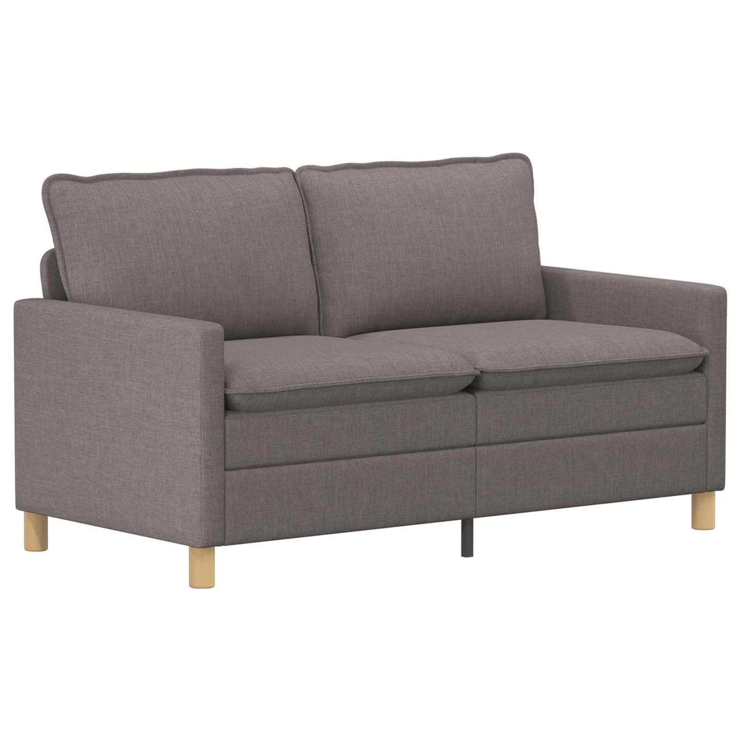 Bankstel 2 st Taupe Stof