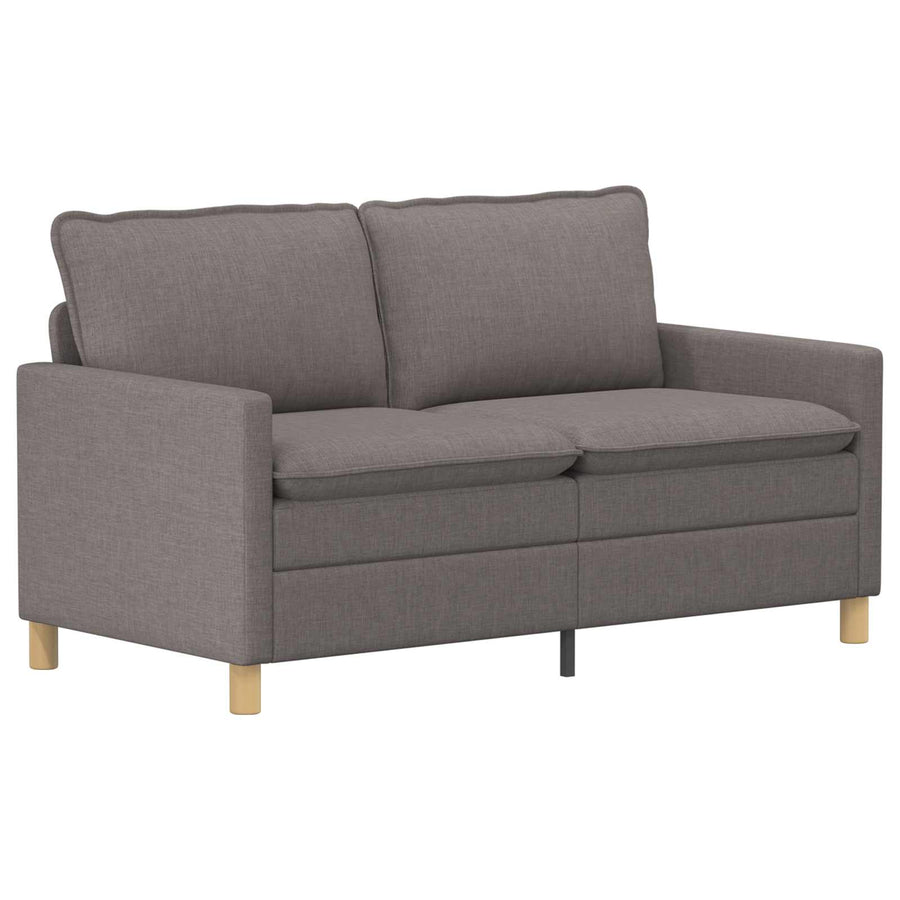 Bankstel 2 st Taupe Stof