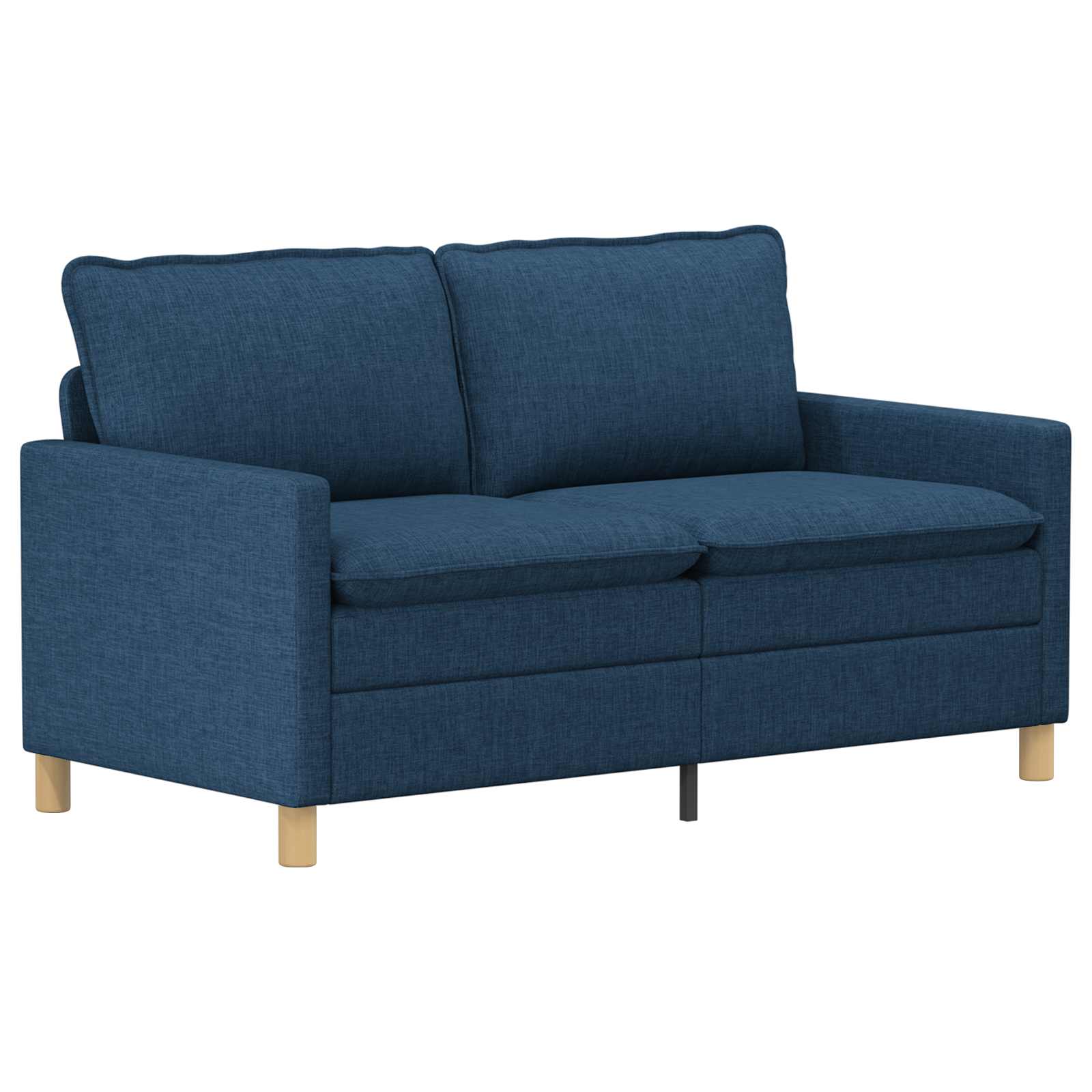 Bankstel 2 st Blauw Stof