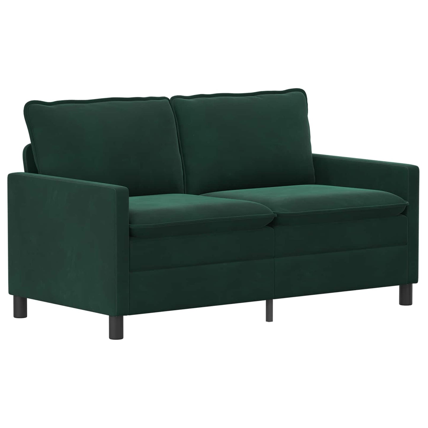 Bankstel 2 pcs Donkergroen Fluweel