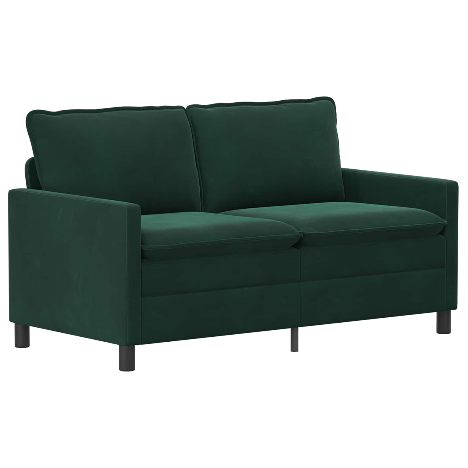 Bankstel 2 pcs Donkergroen Fluweel