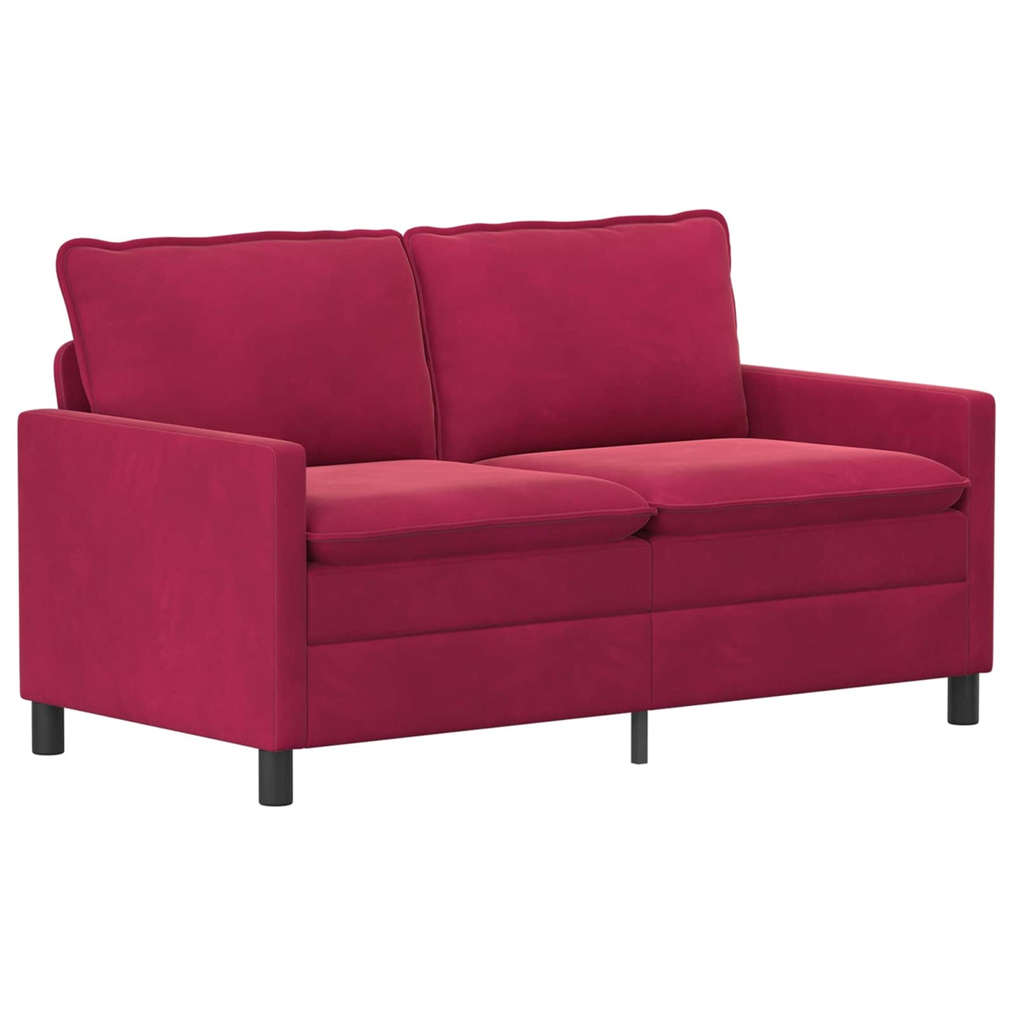 Bankstel 2 pcs Wijnrood Fluweel