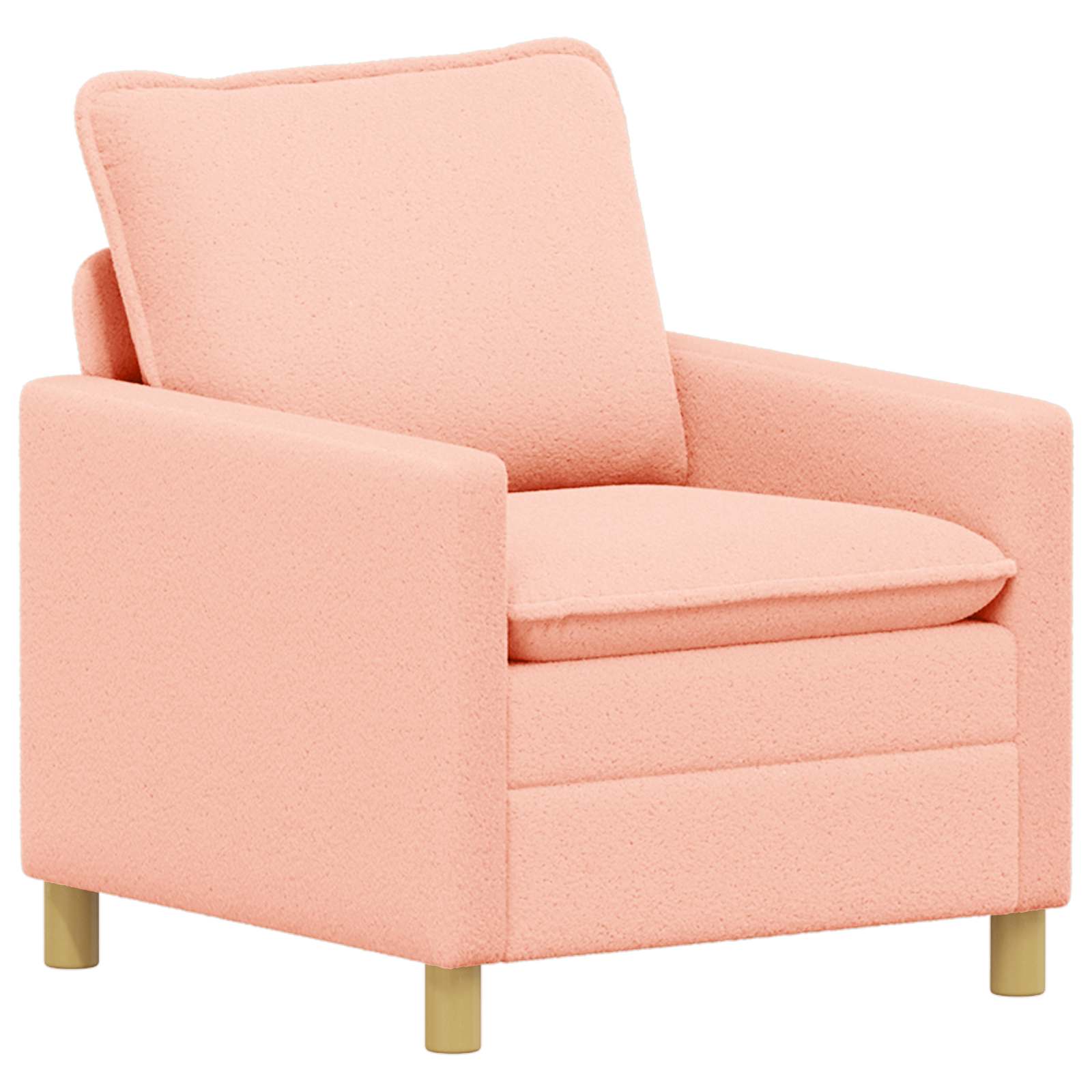 Bankstel 2 st Roze Stof
