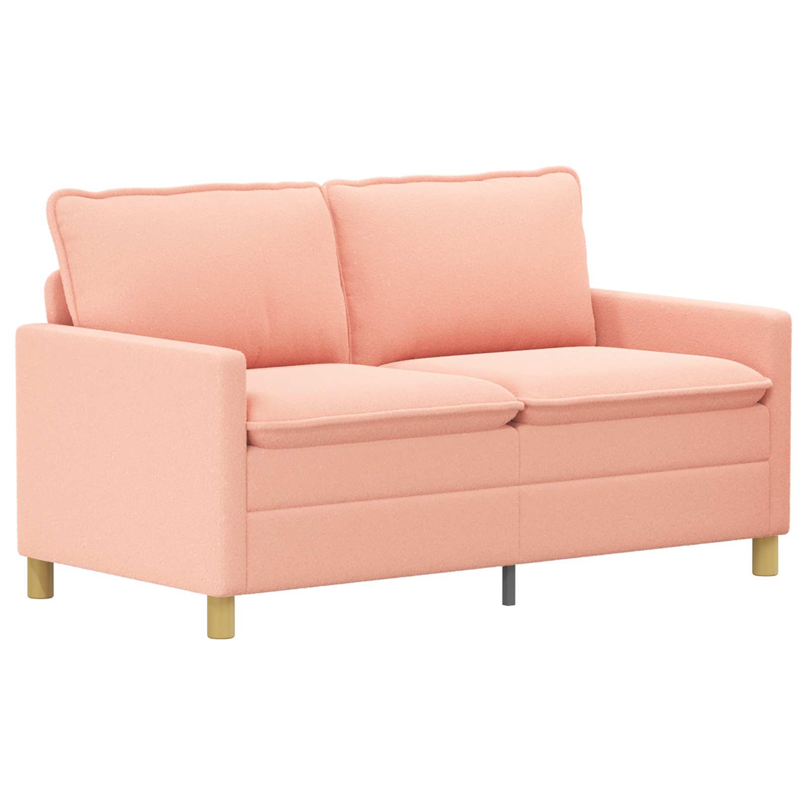 Bankstel 2 st Roze Stof