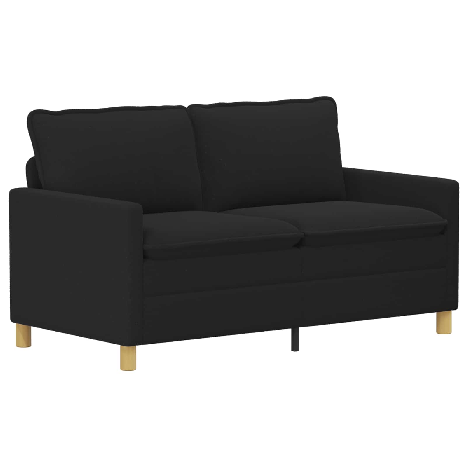 Bankstel 2 st Zwart Stof
