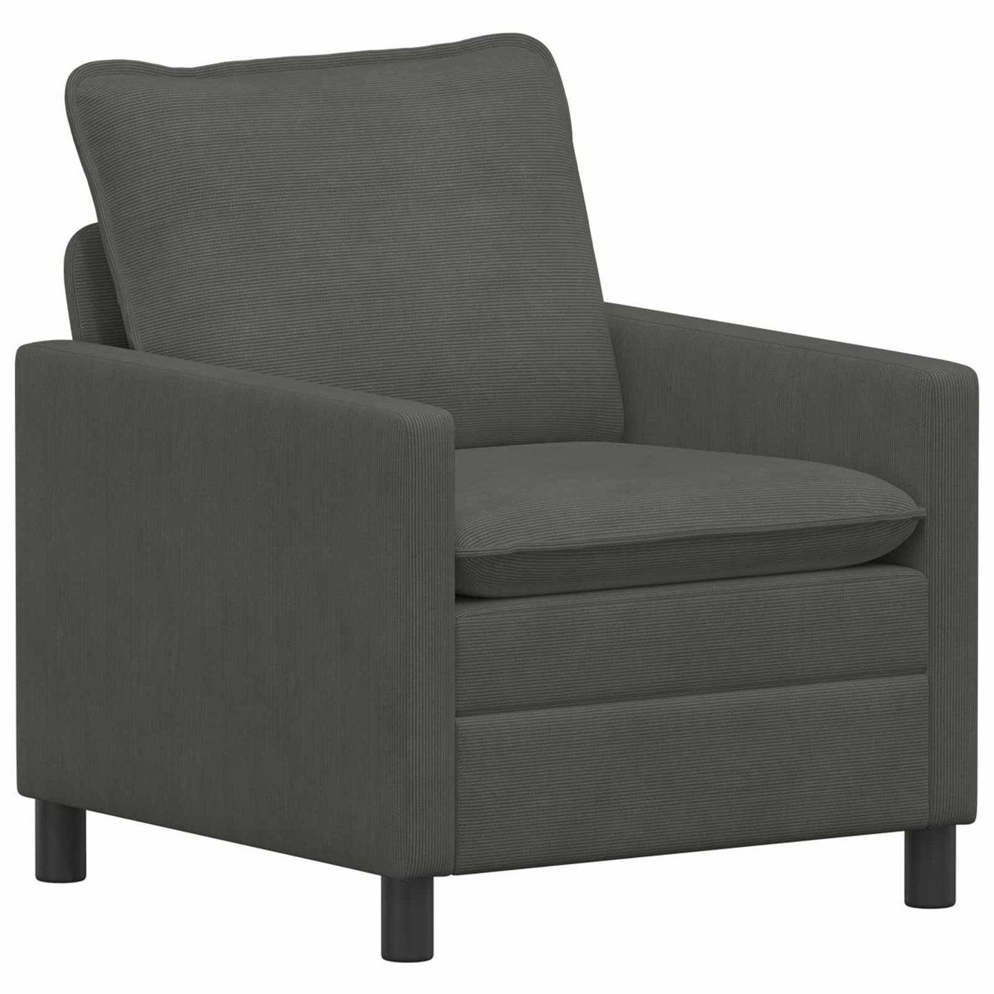 Bankstel 2 pcs Donkergrijs Stof