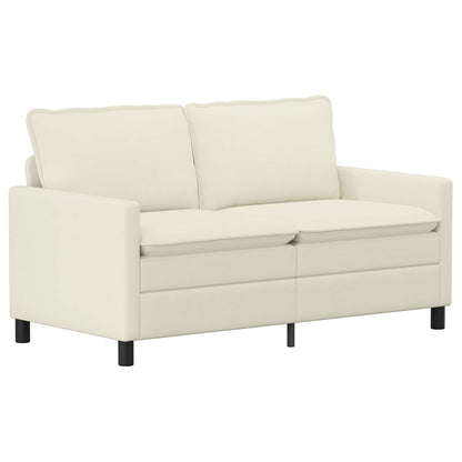 Bankstel 2 pcs Crèmekleurig Stof