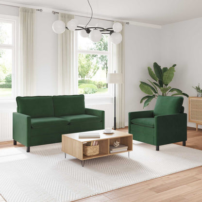 Bankstel 2 pcs Jungle Groen Stof
