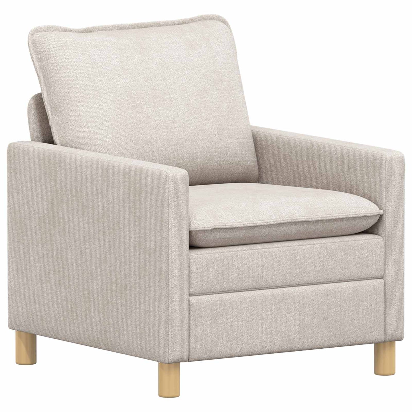Bankstel 2 pcs Crèmekleurig Polyester