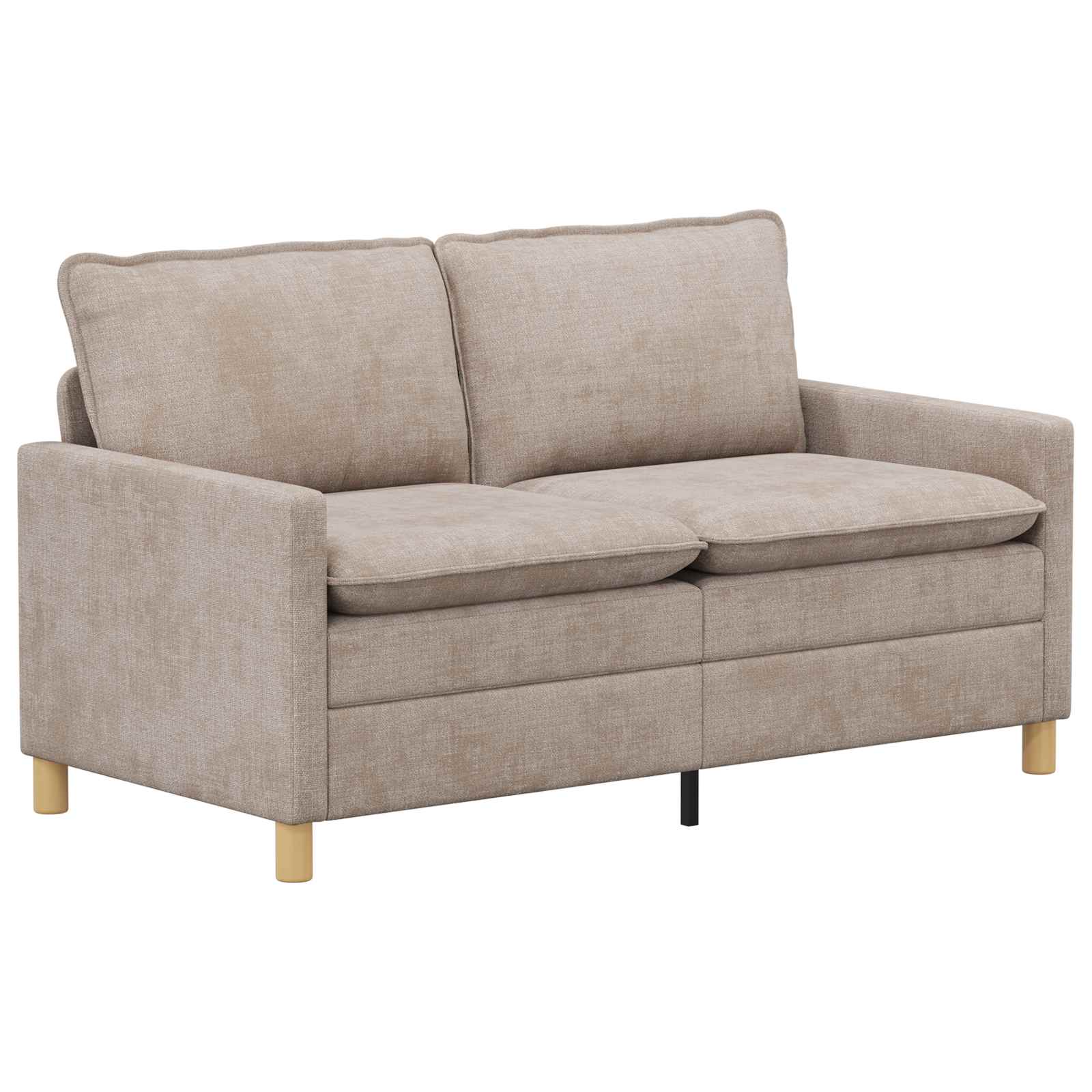 Bankstel 2 pcs Beige Polyester