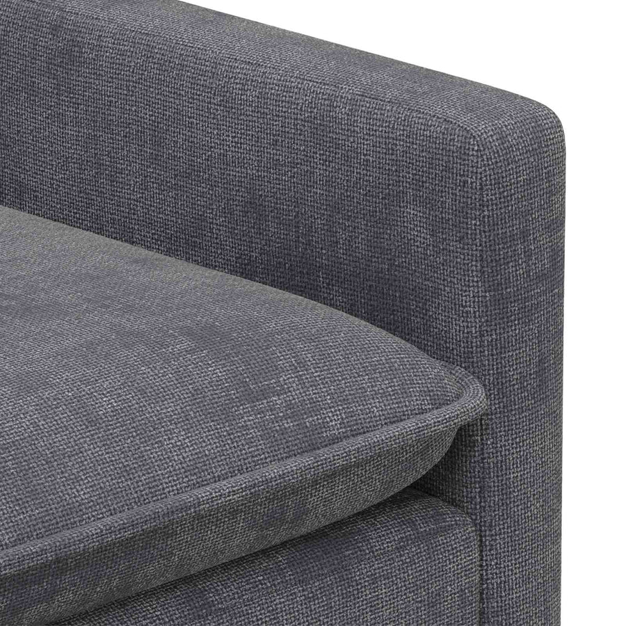 Bankstel 2 pcs Donkergrijs Polyester