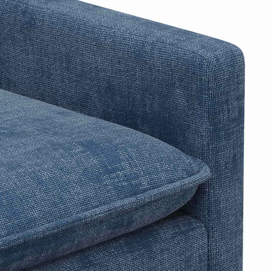 Bankstel 2 pcs Blauw Polyester