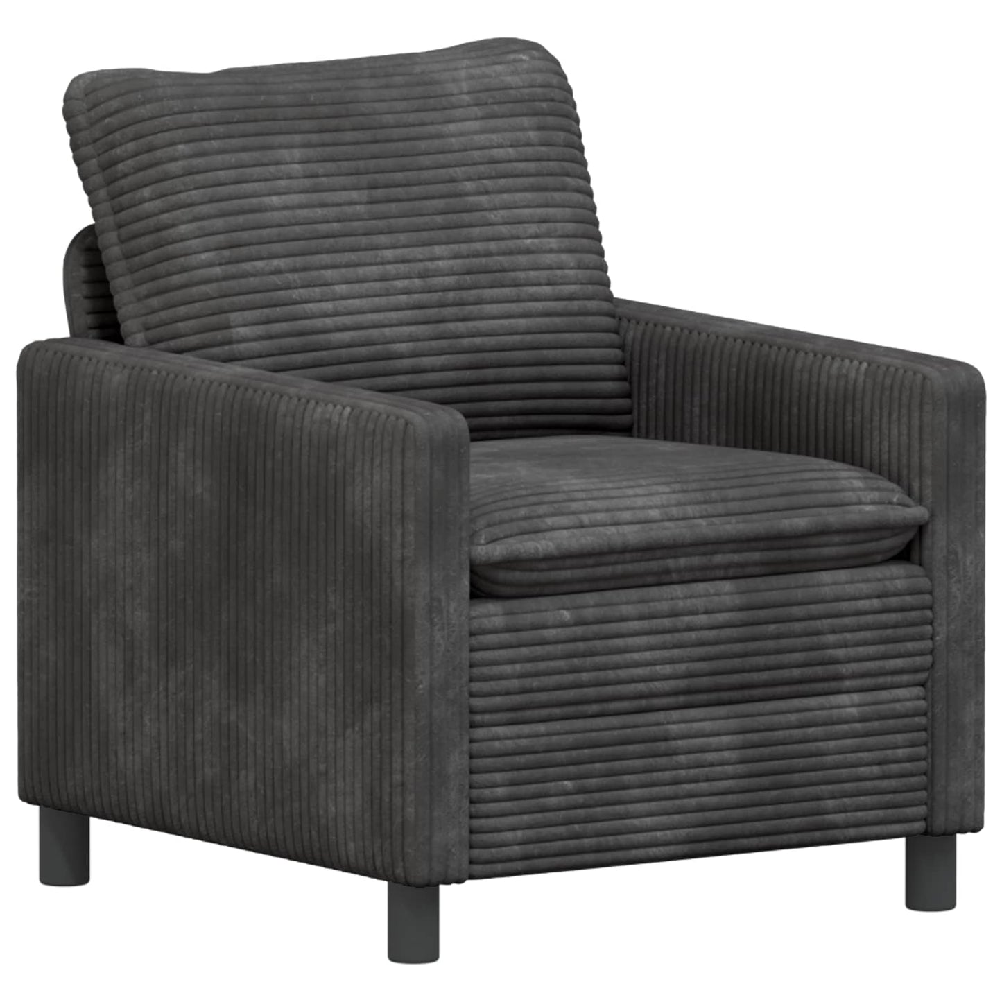 Bankstel 2 pcs Donkergrijs Polyester