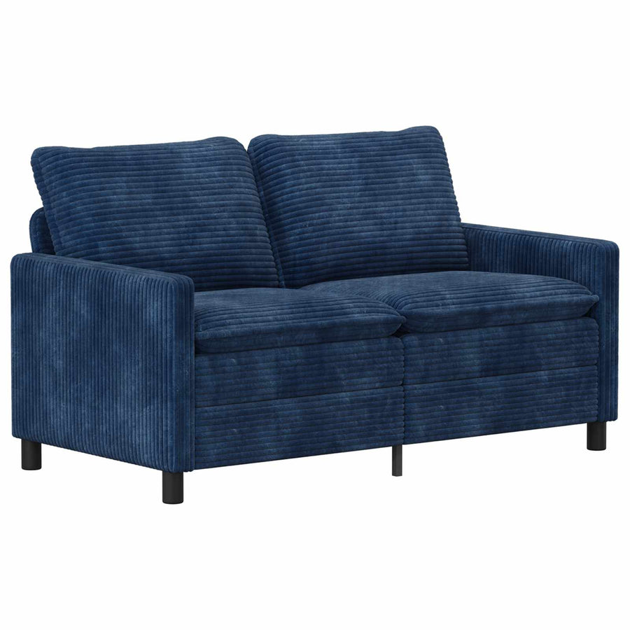 Bankstel 2 pcs Marineblauw Polyester