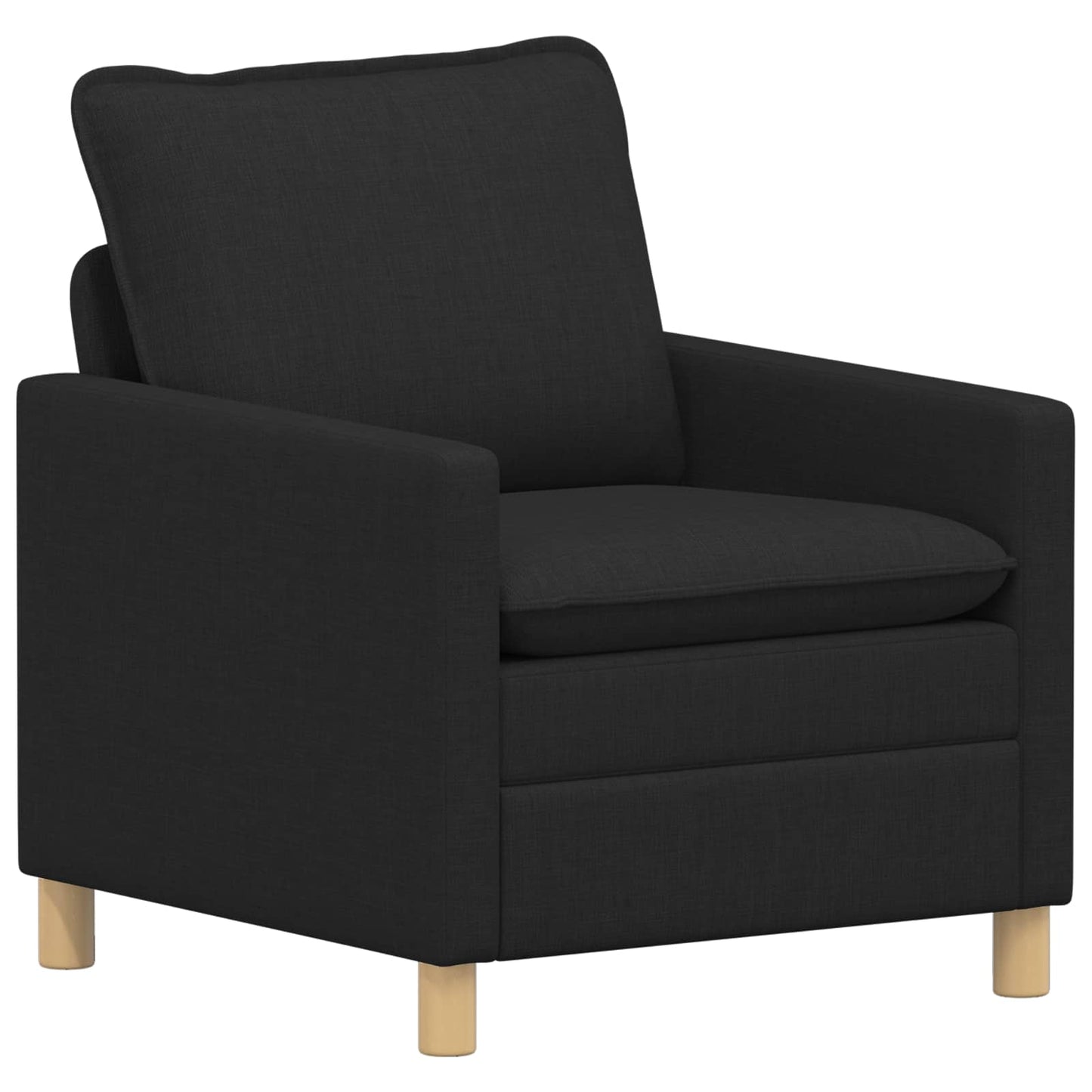 Bankstel 2 st Zwart Stof