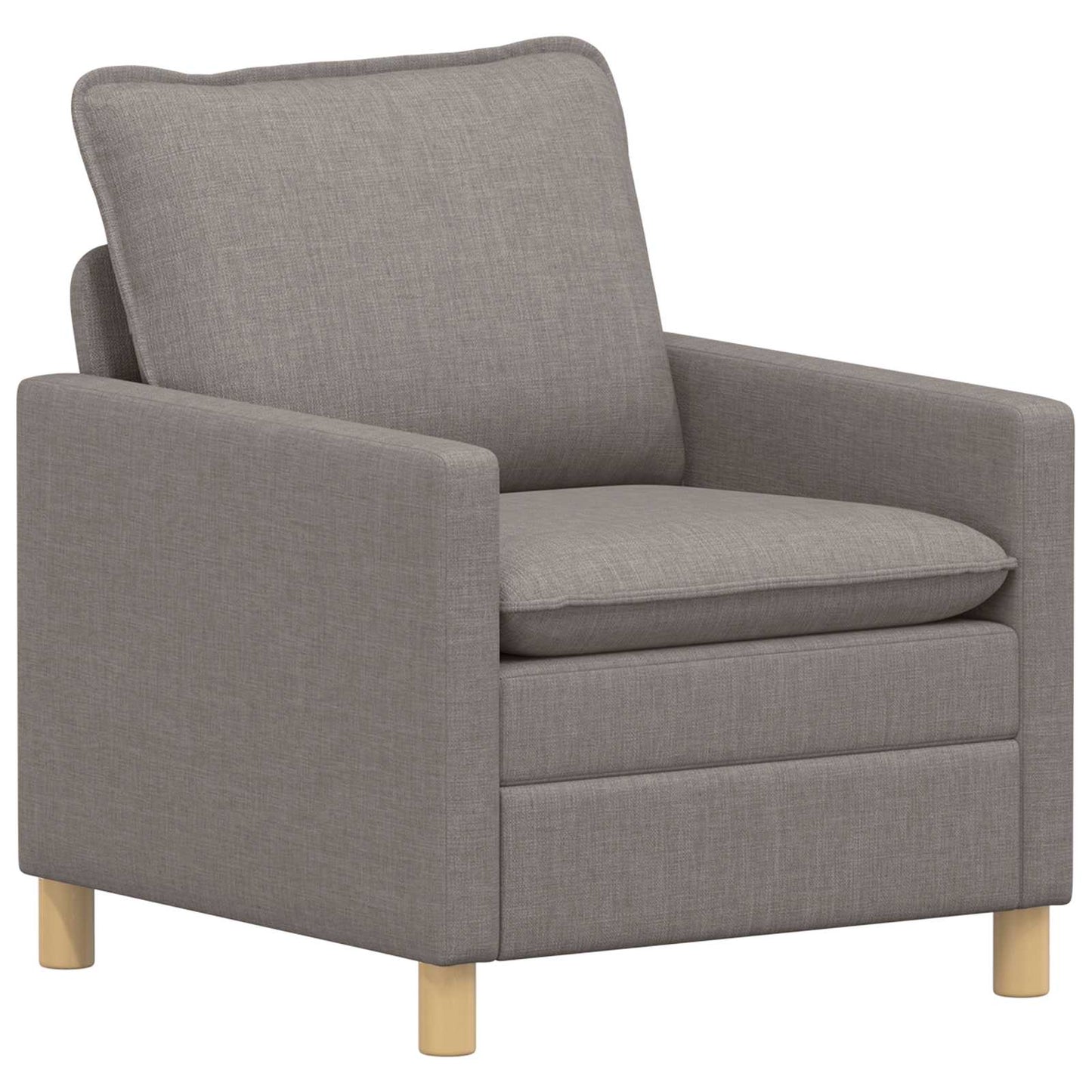 Bankstel 2 st Taupe Stof