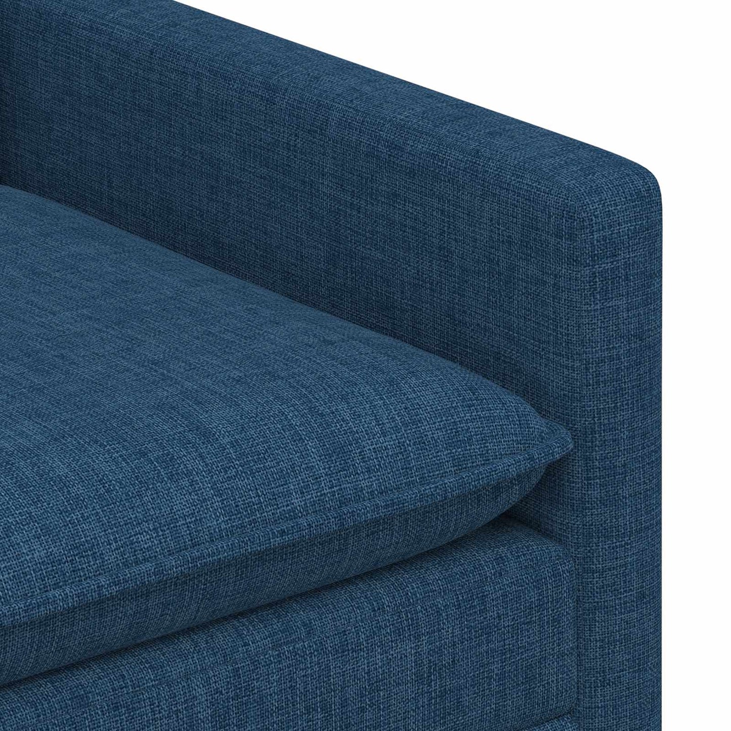 Bankstel 2 st Blauw Stof