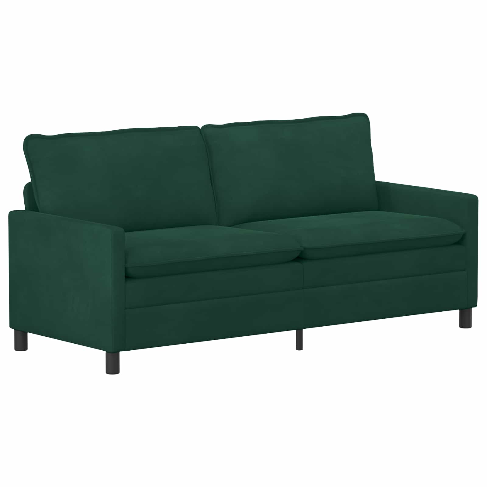 Bankstel 2 pcs Donkergroen Fluweel