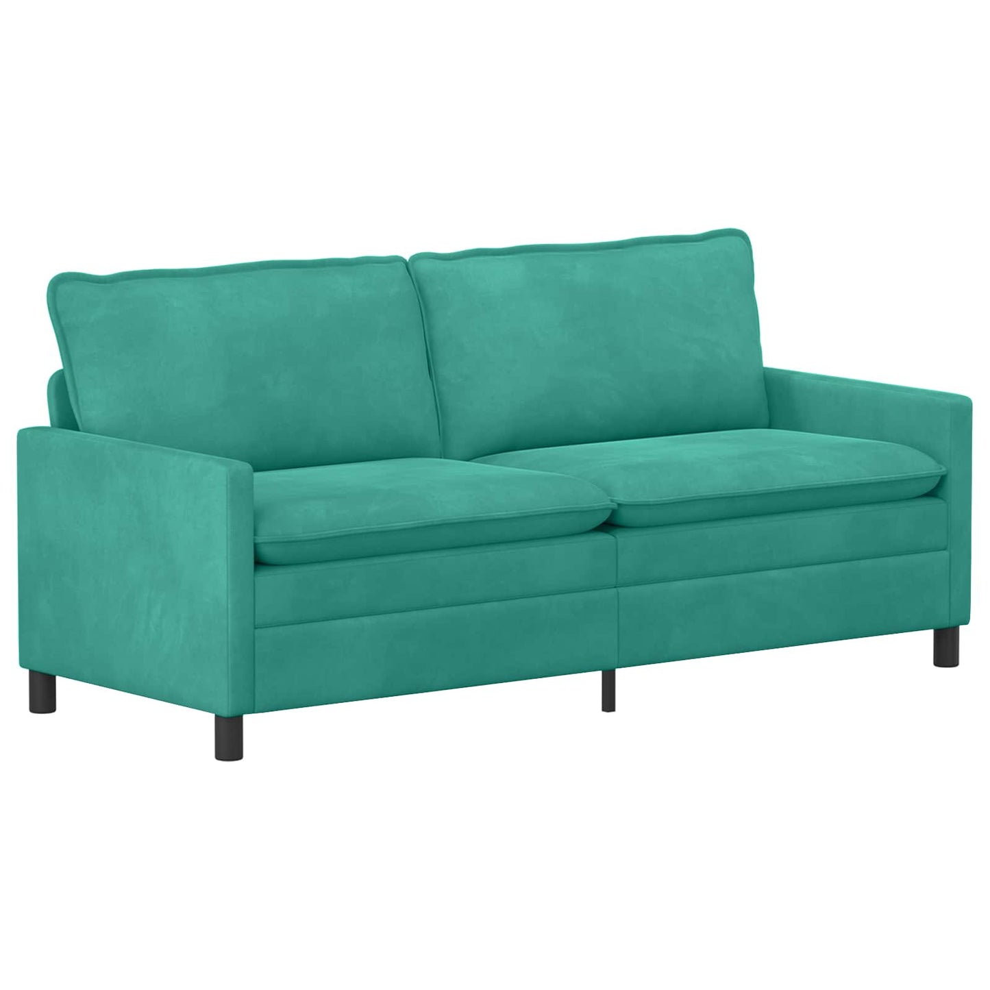 Bankstel 2 pcs Turquoise Fluweel