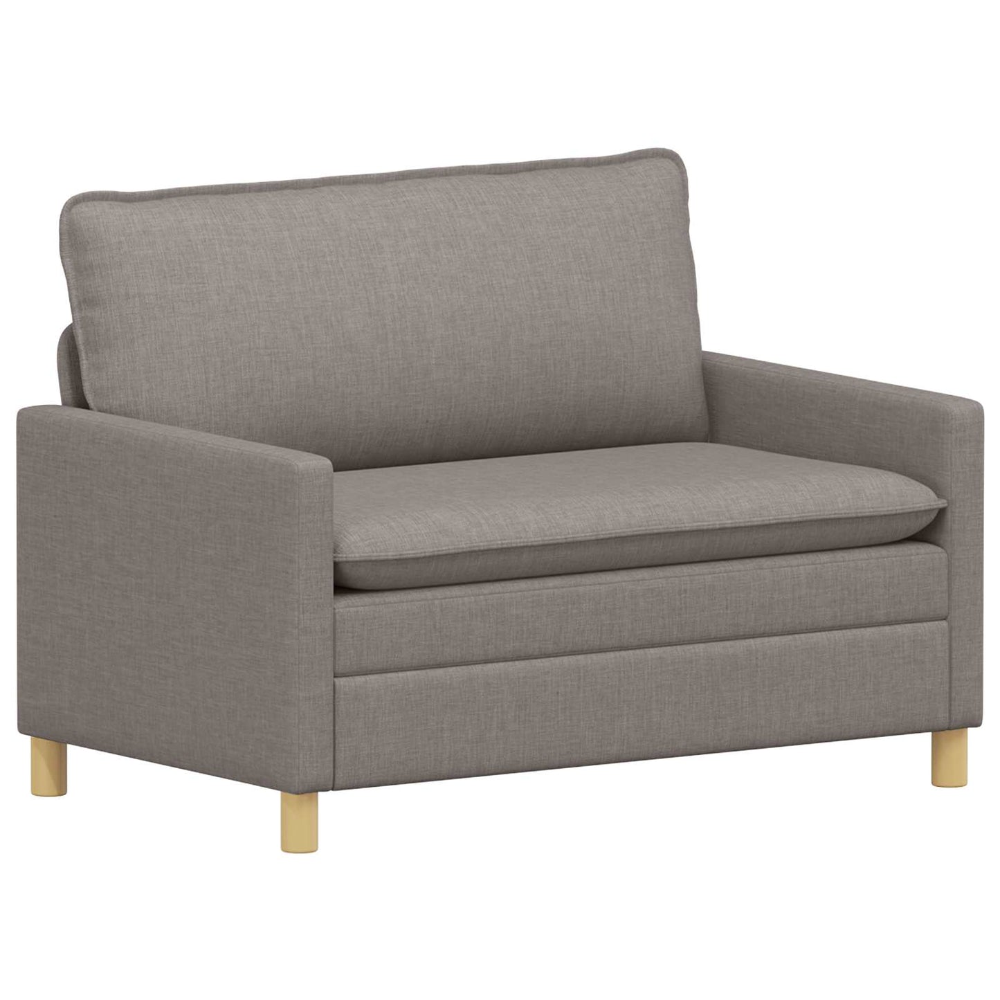 Bankstel 2 st Taupe Stof