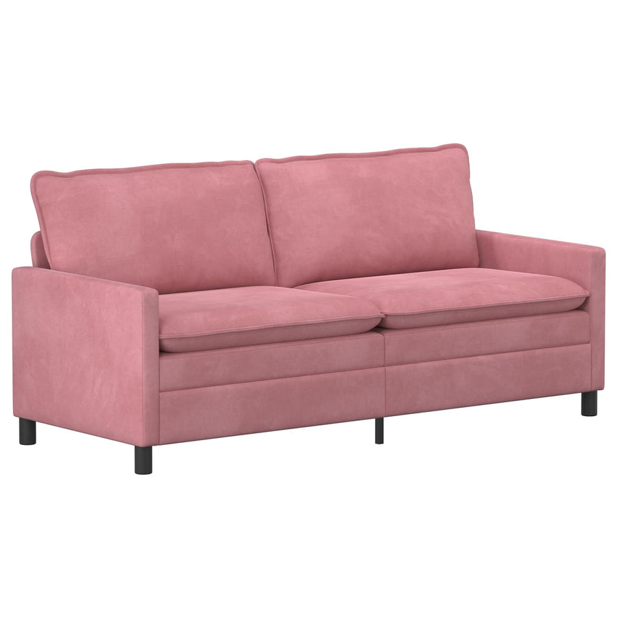 Bankstel 2 pcs Roze Fluweel