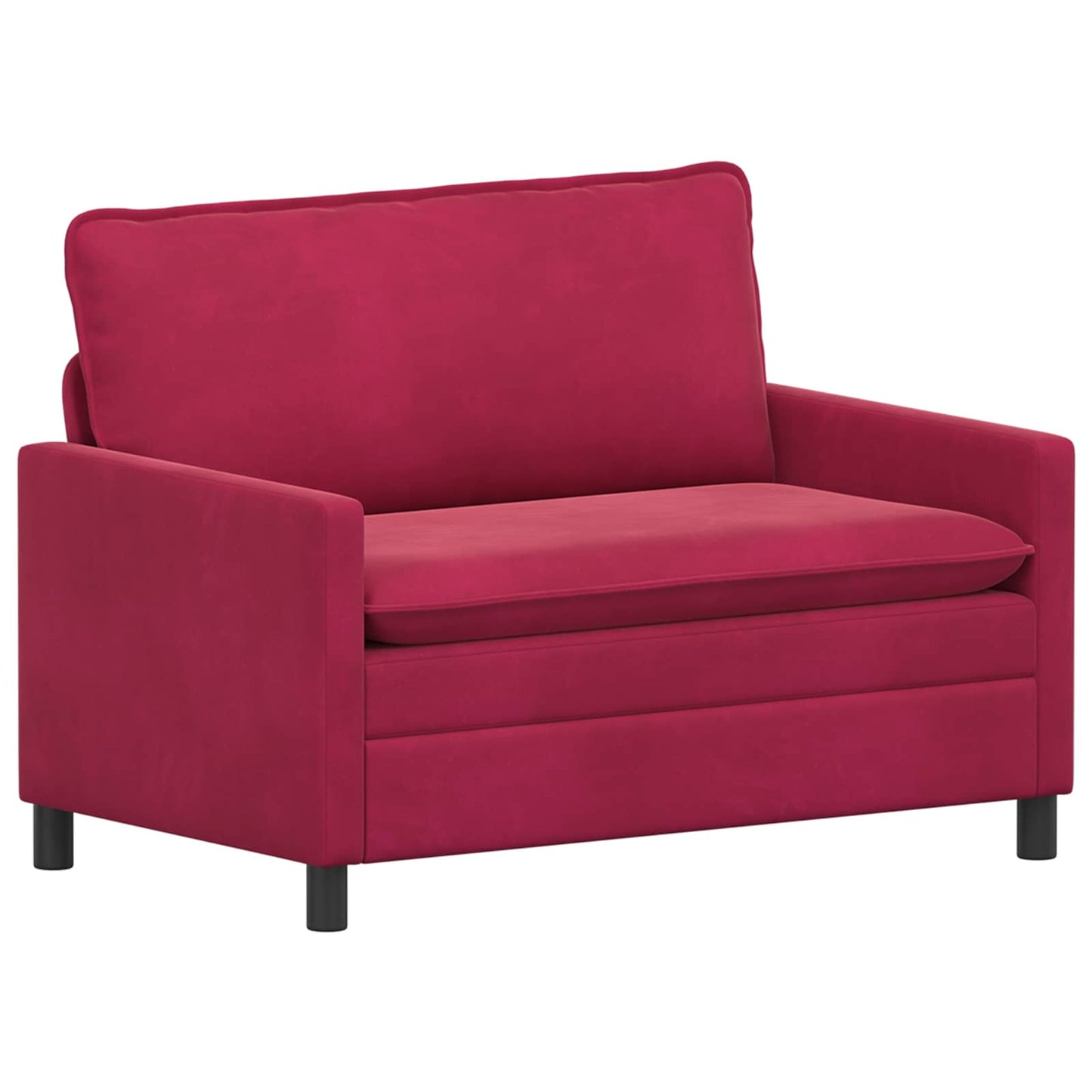 Bankstel 2 pcs Wijnrood Fluweel