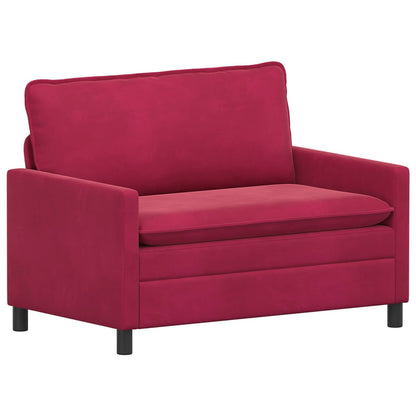Bankstel 2 pcs Wijnrood Fluweel