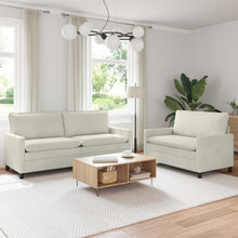 Bankstel 2 pcs Crèmekleurig Fluweel