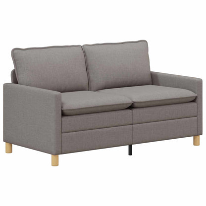 Bankstel 2 st Taupe Stof