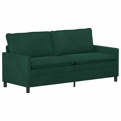 Bankstel 2 pcs Donkergroen Fluweel