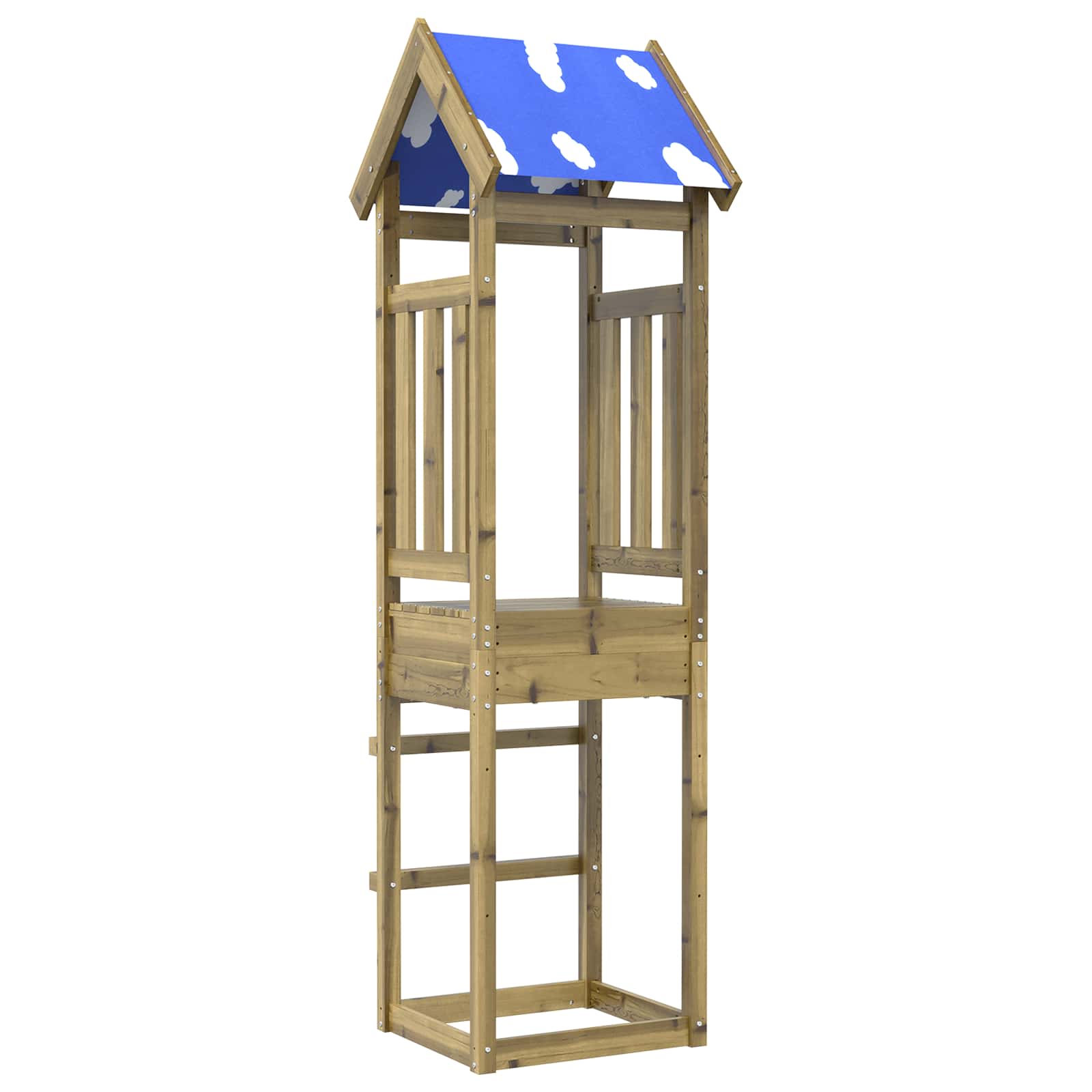 Speeltoren Bruin Massief geïmpregneerd hout