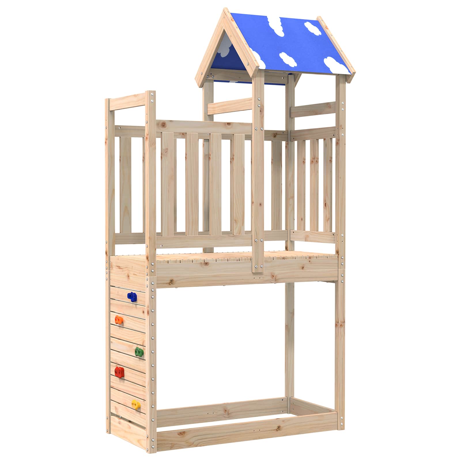 Speeltoren Bruin 110,5 X 52,5 X 215 Cm Massief grenenhout