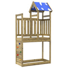 Play tower Brown Solid impregnated wood