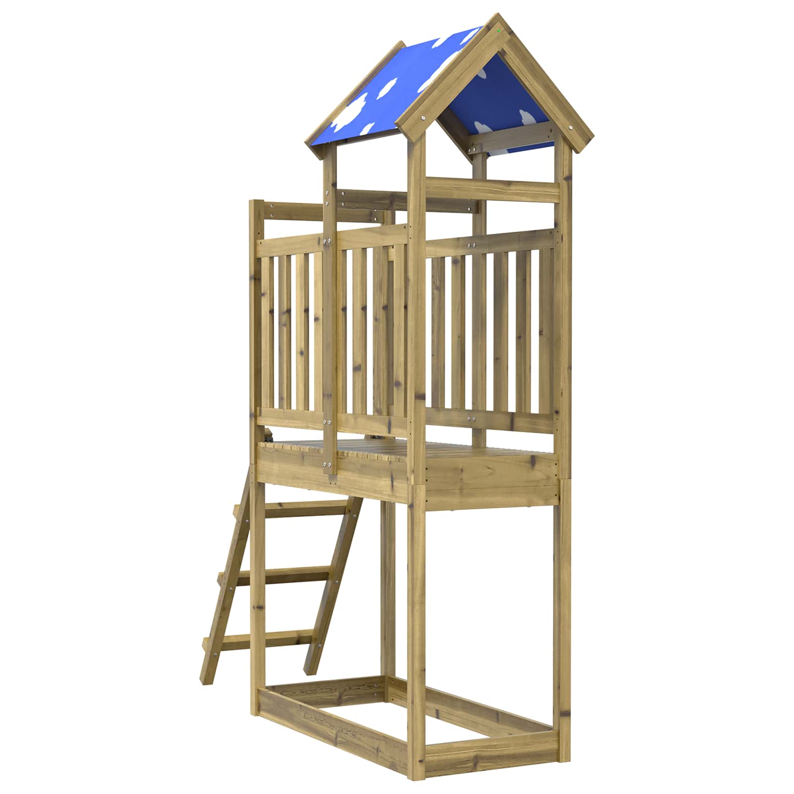 Speeltoren Bruin Massief geïmpregneerd hout