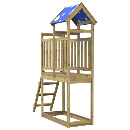 Speeltoren Bruin Massief geïmpregneerd hout