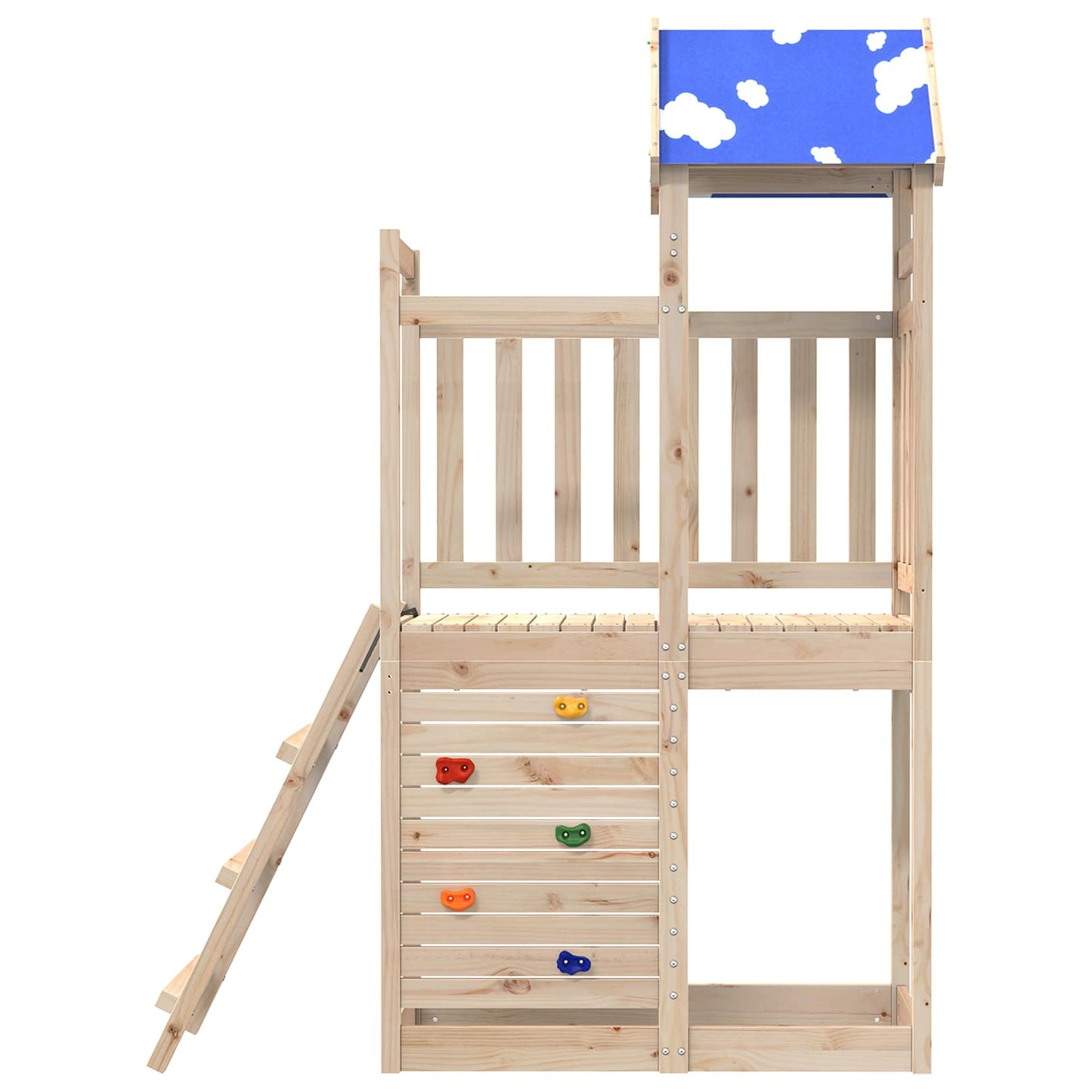 Speeltoren Bruin 110,5 X 52,5 X 215Cm Massief grenenhout
