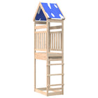 Speeltoren massief grenenhout 52,5x85x265 cm bruin