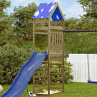 Speeltoren bruin 52,5x85x265 cm massief hout