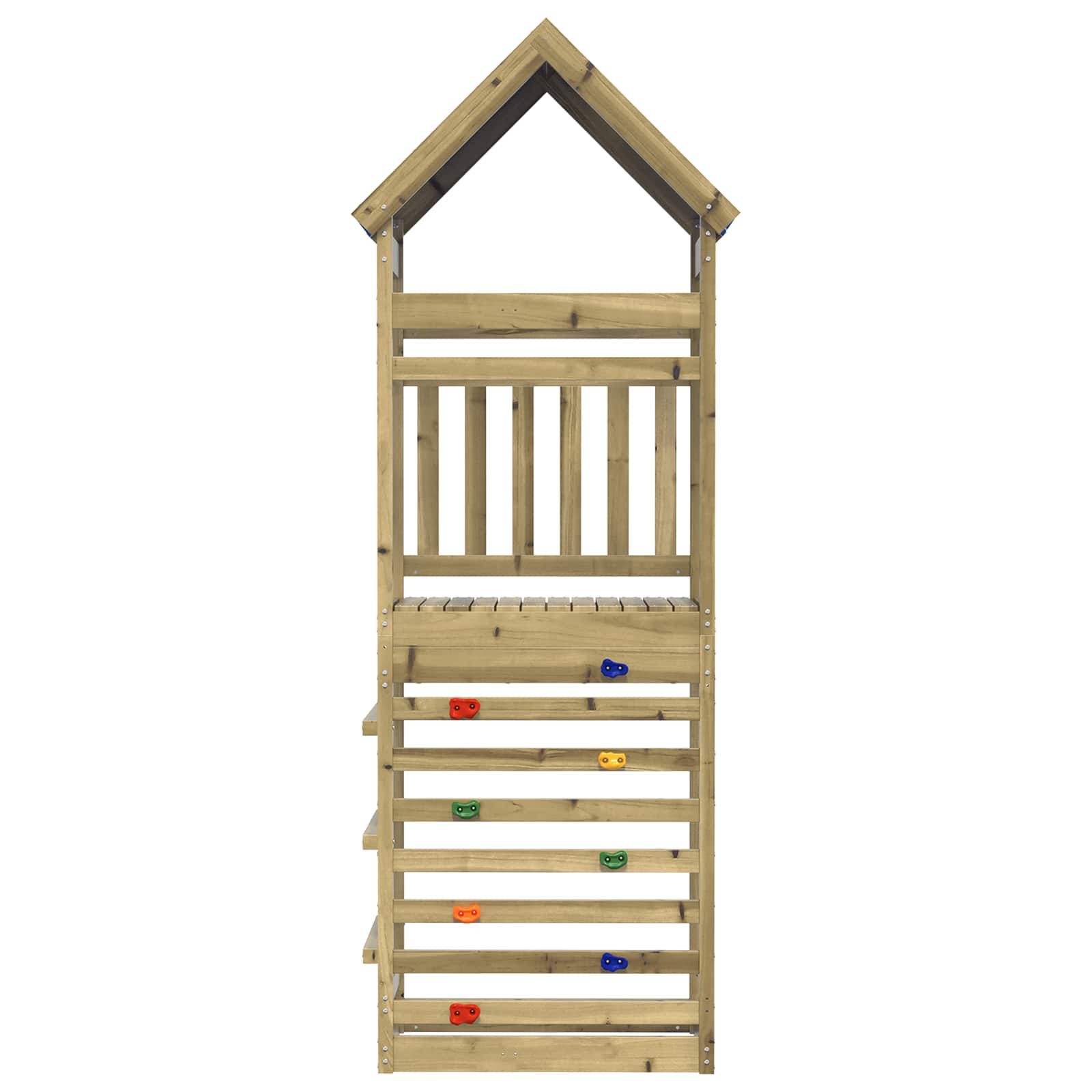 Speeltoren Bruin 52,5 X 85 X 265 Cm Massief geïmpregneerd hout