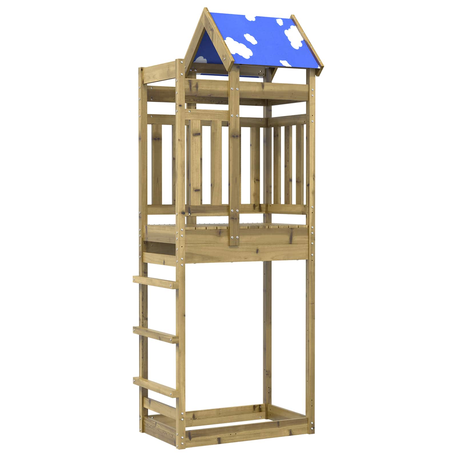 Speeltoren Bruin 85 X 52,5 X 239 Cm Massief geïmpregneerd hout