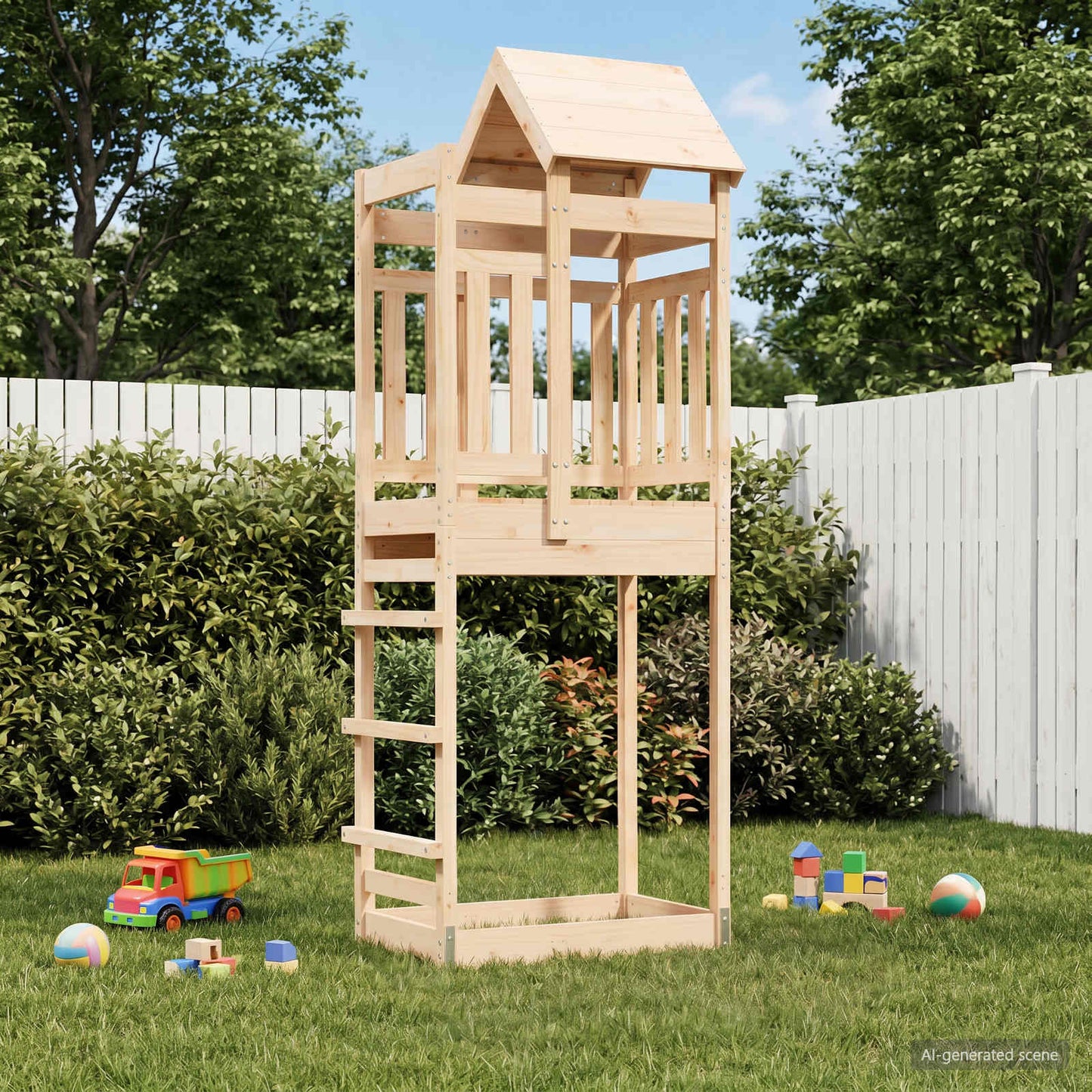 Speeltoren Bruin 52,5 x 85 x 238 cm Massief grenenhout