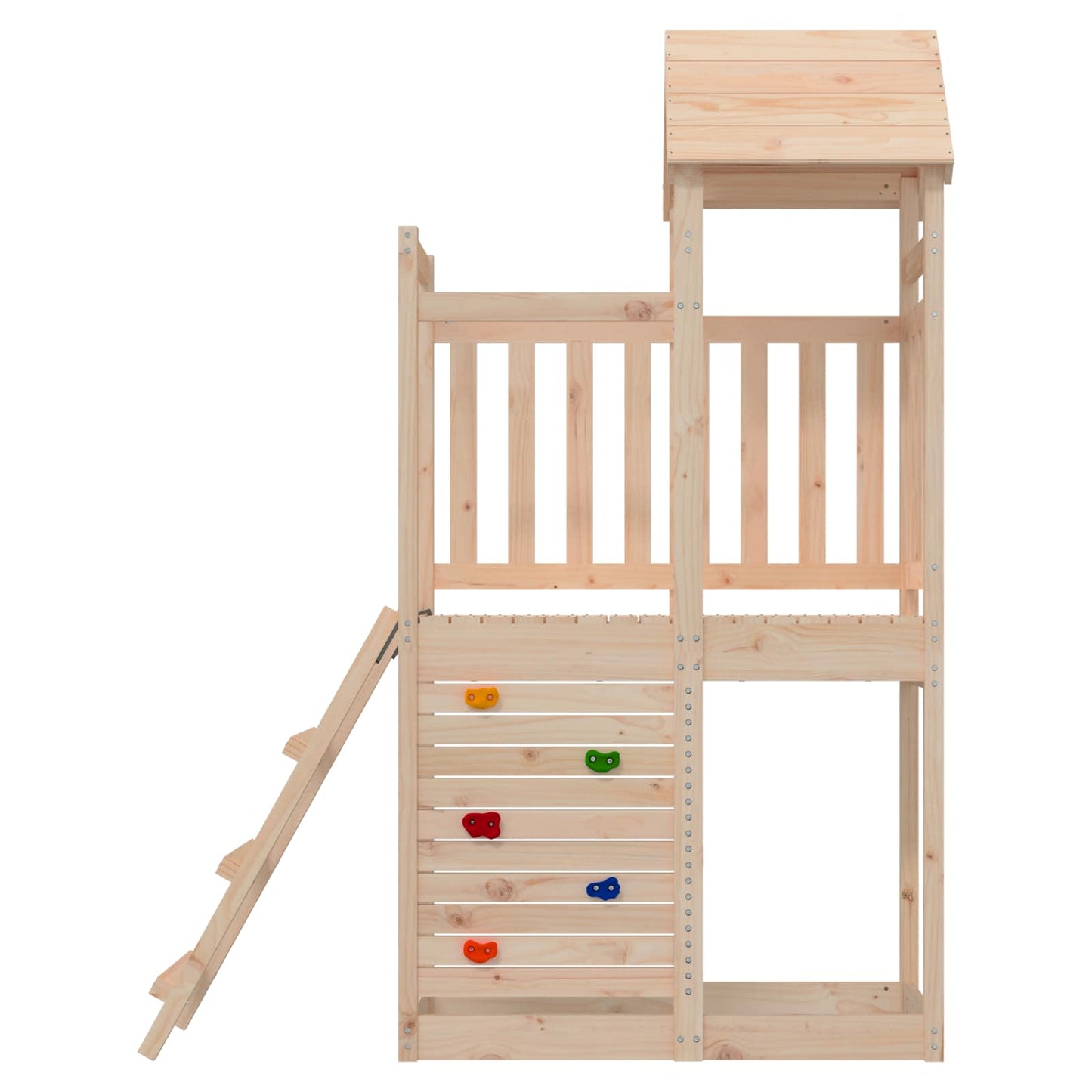 Speeltoren Bruin 110,5 X 52,5 X 214 Cm Massief grenenhout