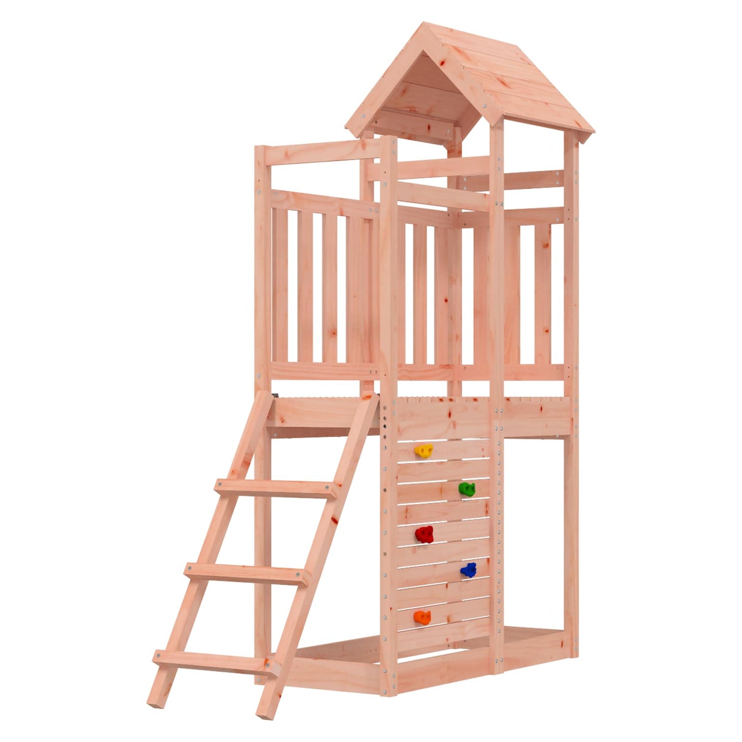 Speeltoren Bruin 110,5 X 52,5 X 214 Cm Massief Douglas Hout Massief douglashout
