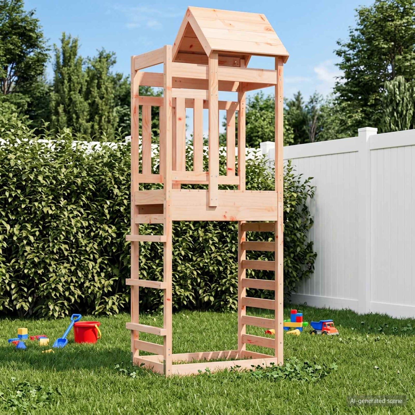 Speeltoren Bruin 52,5 x 85 x 238 cm Massief Douglas hout