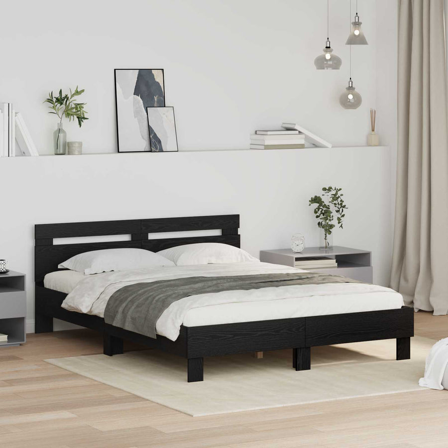 Bedframe met hoofdeinde Massief Eikenhout