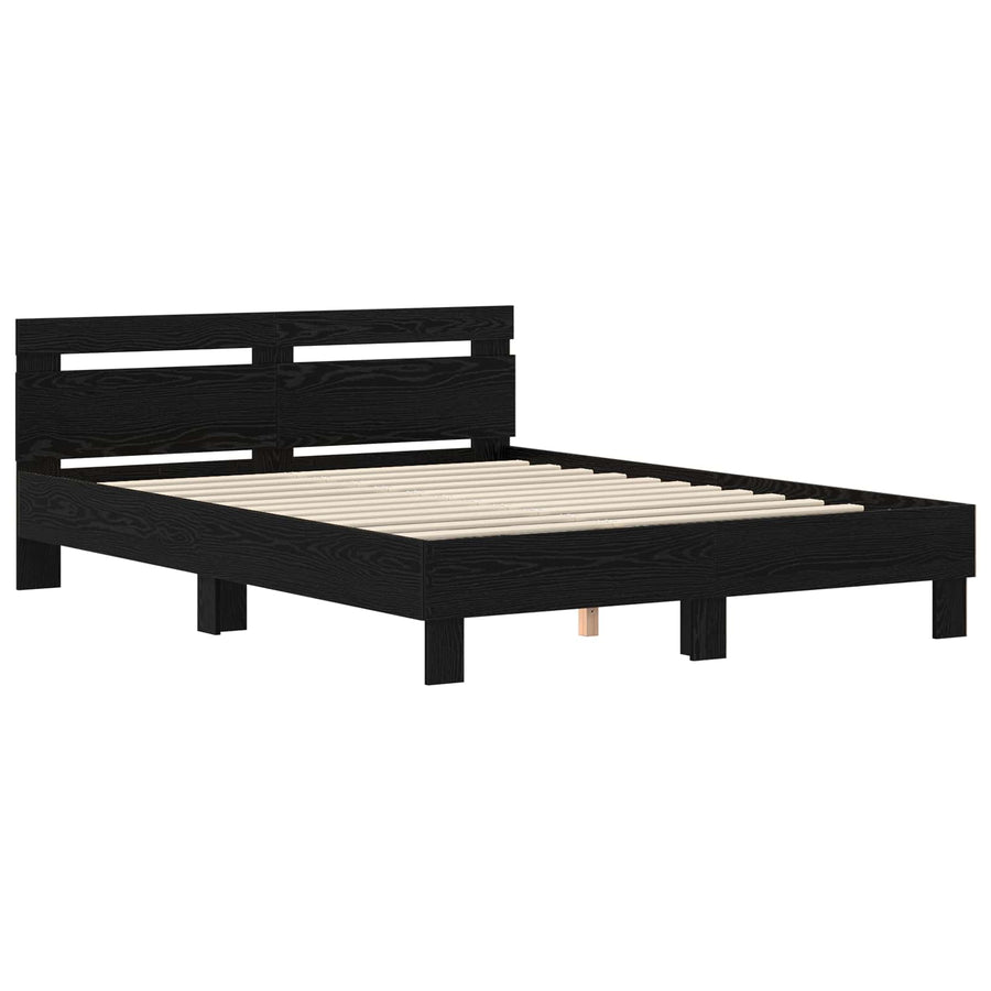 Bedframe met hoofdeinde Massief Eikenhout