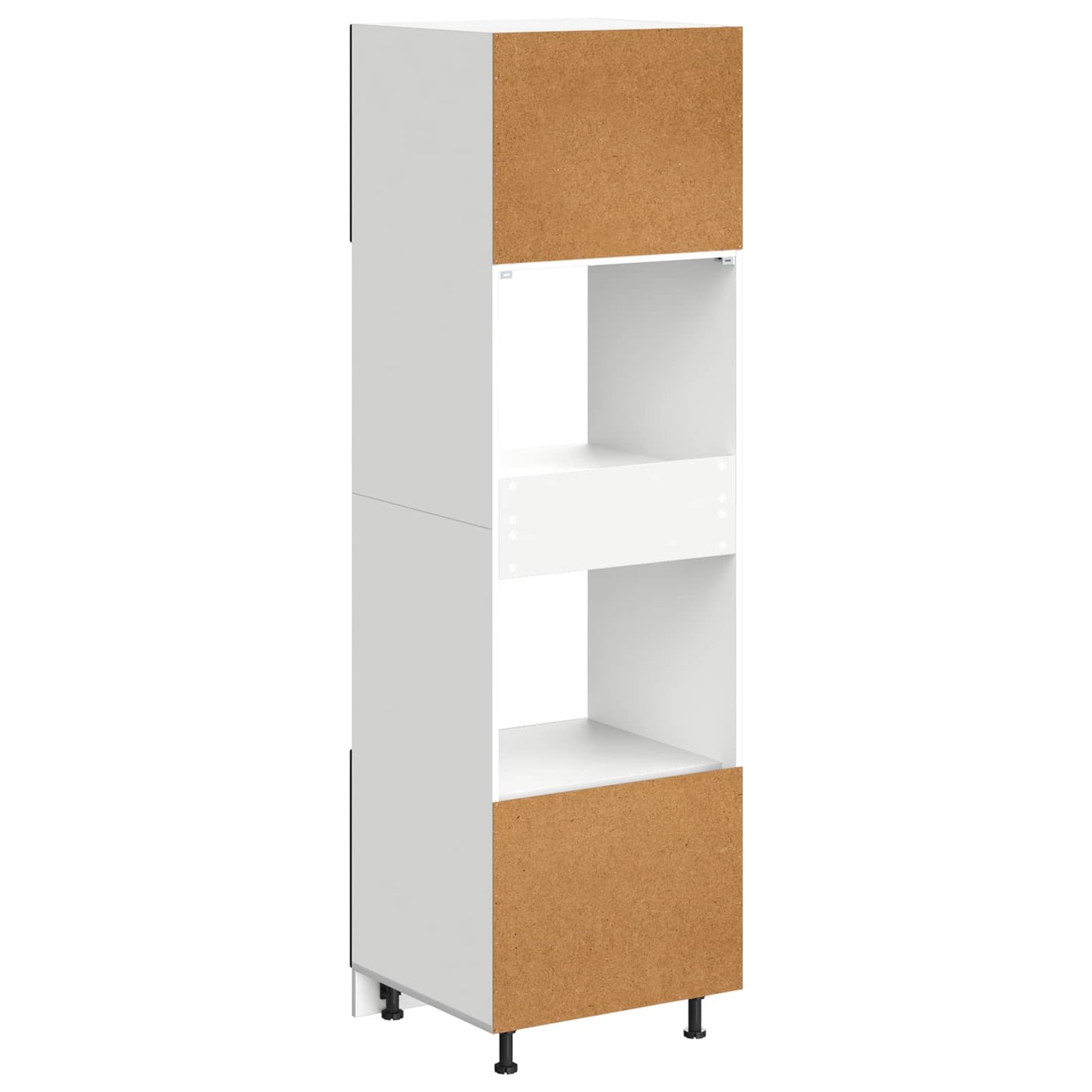 Keukenkast Bewerkt Hout Zwart Eiken 60 x 57 x 207 cm 1x oven kast